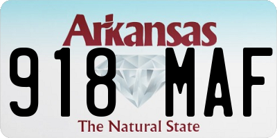 AR license plate 918MAF