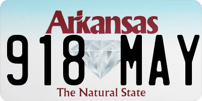 AR license plate 918MAY