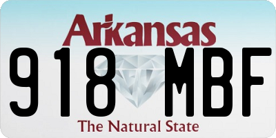 AR license plate 918MBF