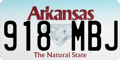 AR license plate 918MBJ