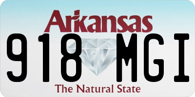 AR license plate 918MGI