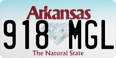 AR license plate 918MGL