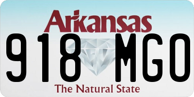 AR license plate 918MGO