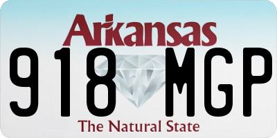 AR license plate 918MGP