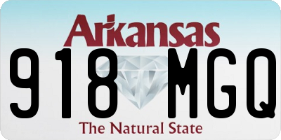 AR license plate 918MGQ