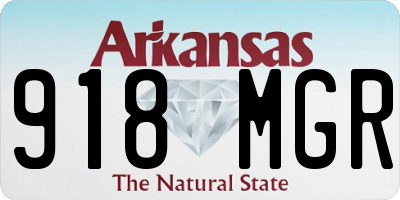 AR license plate 918MGR