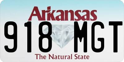 AR license plate 918MGT