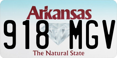 AR license plate 918MGV