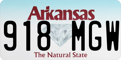 AR license plate 918MGW