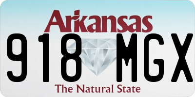 AR license plate 918MGX