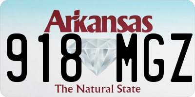 AR license plate 918MGZ