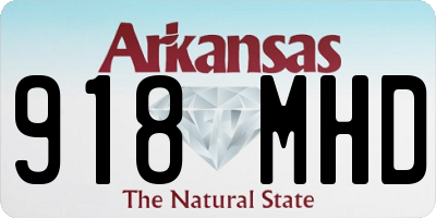 AR license plate 918MHD