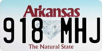 AR license plate 918MHJ