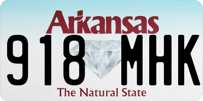 AR license plate 918MHK
