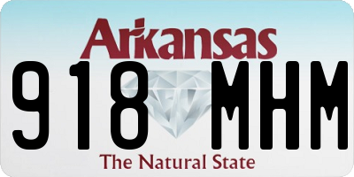 AR license plate 918MHM