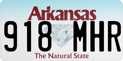 AR license plate 918MHR