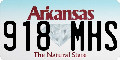 AR license plate 918MHS