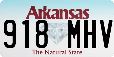 AR license plate 918MHV