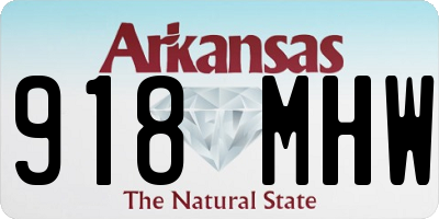 AR license plate 918MHW