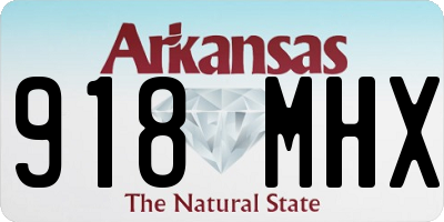 AR license plate 918MHX