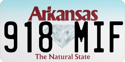 AR license plate 918MIF