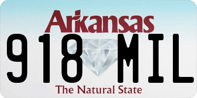 AR license plate 918MIL