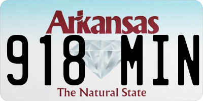 AR license plate 918MIN