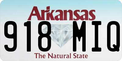 AR license plate 918MIQ