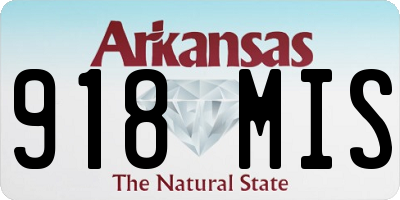 AR license plate 918MIS