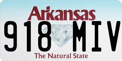 AR license plate 918MIV