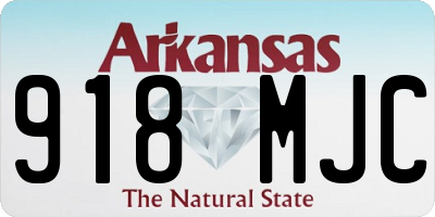 AR license plate 918MJC