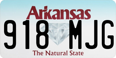 AR license plate 918MJG