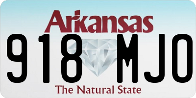 AR license plate 918MJO