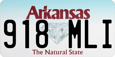 AR license plate 918MLI
