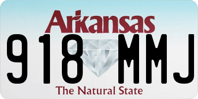 AR license plate 918MMJ