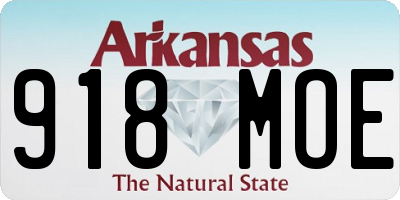 AR license plate 918MOE