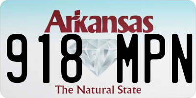 AR license plate 918MPN