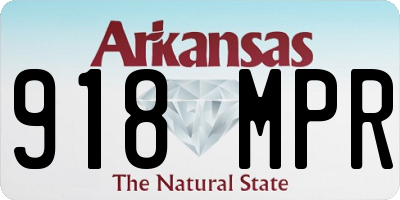 AR license plate 918MPR