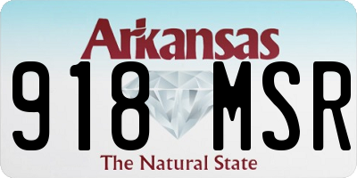 AR license plate 918MSR