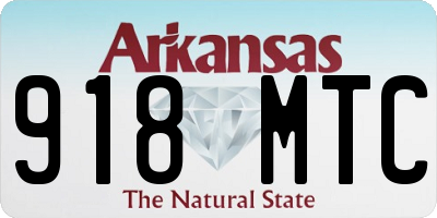 AR license plate 918MTC