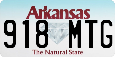 AR license plate 918MTG