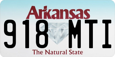 AR license plate 918MTI
