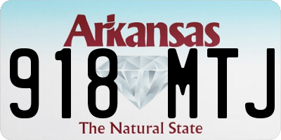 AR license plate 918MTJ