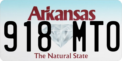 AR license plate 918MTO