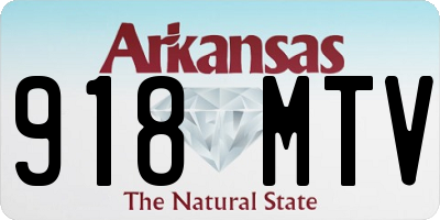 AR license plate 918MTV