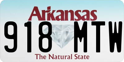 AR license plate 918MTW