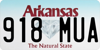AR license plate 918MUA