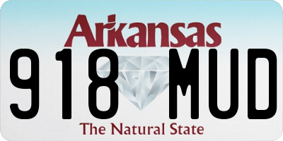 AR license plate 918MUD