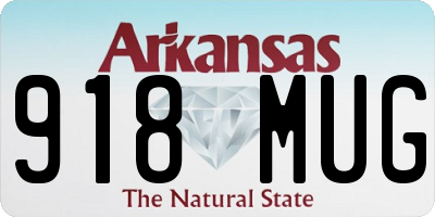 AR license plate 918MUG