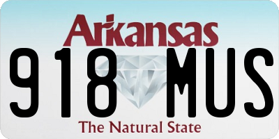 AR license plate 918MUS